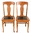 Heywood Wakefield Antique Mission Oak Arts & Crafts Side Chairs or Dining Chairs, Pair For Sale