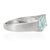 Metal March Birthstone East West Aquamarine & Diamond Ring Size 8 by Carat&Her For Sale - Image 7 of 14