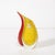 Rosenthal Mid-Century Modernist Hand-Blown Teardrop Form Glass Vase in Yellow and Scarlet For Sale - Image 4 of 12