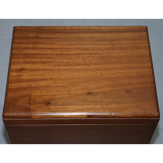 Chinese Camphor Wood Travelling Trunk with Silk Lined Compartments, 1920s For Sale - Image 4 of 16