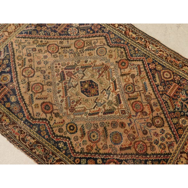 Persian Antique Persian Wool Rug For Sale - Image 3 of 13