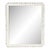 Fleur Home Carnival Gras Rectangle Mirror in Swiss Coffee, 38x49 For Sale