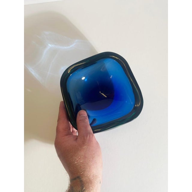 Glass Murano Sommerso Glass Bowl by Flavio Poli for Seguso, Italy, 1960s For Sale - Image 7 of 10