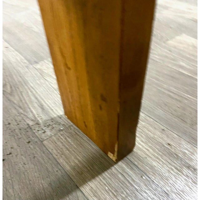 Vintage Twin Size Tiger Oak Sleigh Bed For Sale - Image 10 of 11