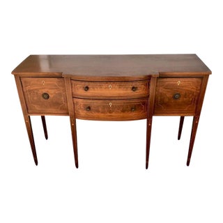 Mid 20th Century Inlaid Mahogany Hepplewhite Style Sideboard For Sale