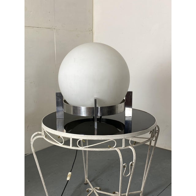 1970s Architonic Space Age Large Globe Floor Table Lamp from Peill & Putzler, Germany, 1970s For Sale - Image 5 of 8