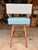Mid-Century Modern Cr Laine Light Blue and Gray Bar Stool For Sale - Image 3 of 5