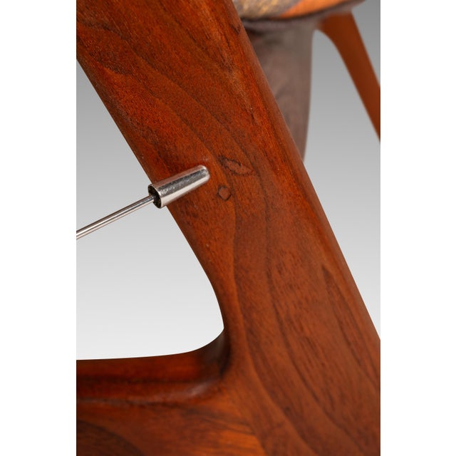 Set of Two (2) Mid-Century Danish Modern Armchairs in Teak W/ Bespoke Fabric by Erik Kirkegaard for Høng Stolefabrik, Denmark, C. 1950's For Sale - Image 17 of 18