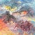 1980s 1980s Impressionist Sunset in the Sky Oil on Canvas Cloudscape Painting For Sale - Image 5 of 6