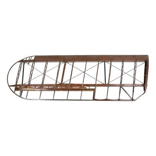 Metal & Wood Airplane Wing Frame For Sale