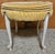 French Vintage French-Style Upholstered Vanity Stool With Cabriole Legs For Sale - Image 3 of 12