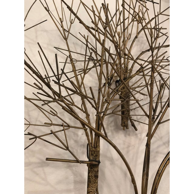 Mid-Century Modern Vintage Metal Tree Wall Art Sculpture For Sale - Image 3 of 10
