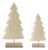 Woven Wicker Design Pine Tree (Set of 2) For Sale