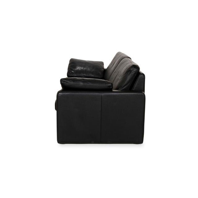 Conseta Leather Two-Seater Black Sofa from Cor For Sale - Image 12 of 13