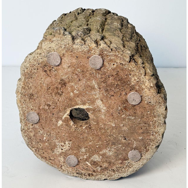 Mid 20th Century Faux Bois Planter Urn or Garden Pot in Shape of Tree Trunk (Two Available) For Sale - Image 5 of 5