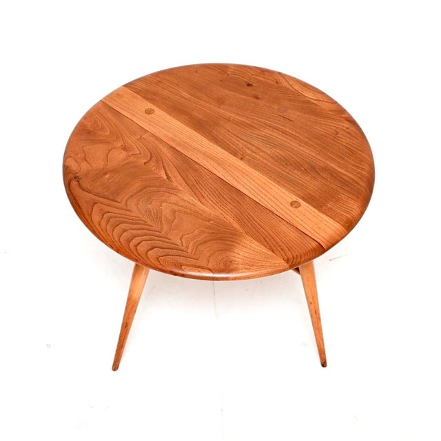Vintage Drop Leaf Coffee Table in Elm from Ercol, 1960 For Sale - Image 6 of 7