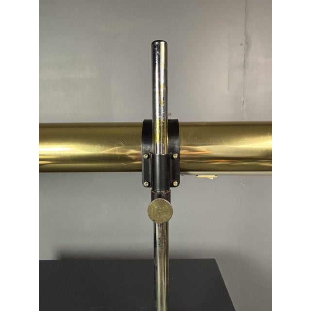 Brass Tubular Desk Lamp by Göran Pehrson for Ateljé Lyktan, Sweden, 1978 For Sale - Image 11 of 18
