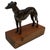 Bronze Greyhound Sculpture on Wood Base, 1950s For Sale - Image 13 of 13