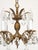 Offered for your consideration is an original Antique 4 Arm 4 Light Baby Pineapple Brass Cut Lead Glass Crystal...