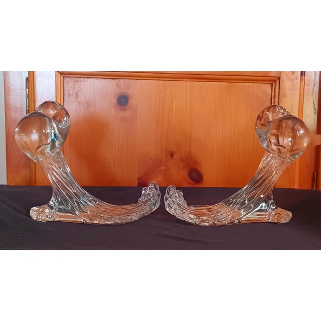 1940s Mid-Century Heisey Glass Pouter Pigeon Figurines - A Pair For Sale - Image 5 of 12