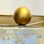 Gold 1990s Berman Palm Frond Lamp, Bespoke Gilded Shade, Newly Painted For Sale - Image 8 of 16