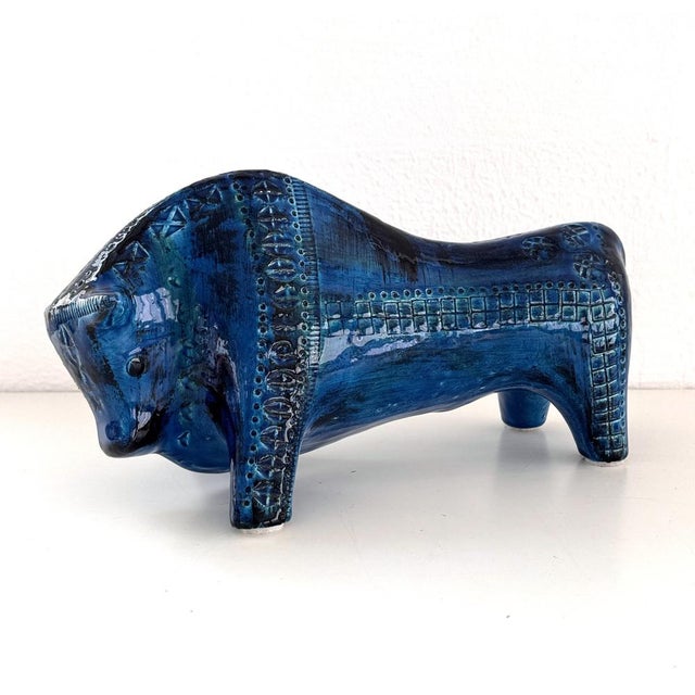 Mid-Century Modern Italian Ceramic Bull by Aldo Londi for Bitossi, 1960s For Sale - Image 12 of 12