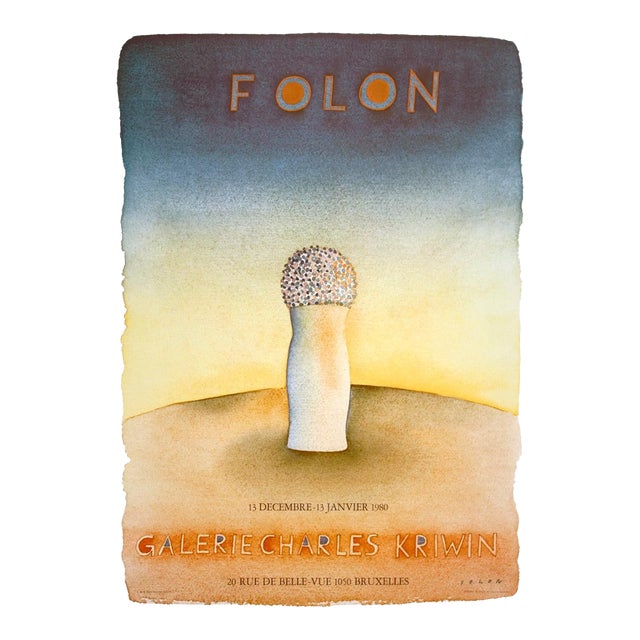 Jean-Michel Folon Galerie Charles Kriwin, 1979 For Sale