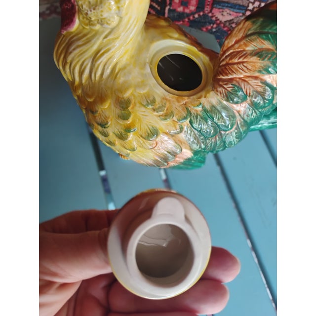 1970s American Fitz and Floyd Rooster T-Pot For Sale In Boston - Image 6 of 7