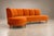 Brazilian Modern Sculptural Curved Sofa in Burnt Sienna Mohair Velvet, Brazil, 1950s For Sale - Image 10 of 18