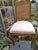 French Country Pair Vintage Country French Provincial Cane Back Wood Side Chairs Cabriole Legs For Sale - Image 3 of 12