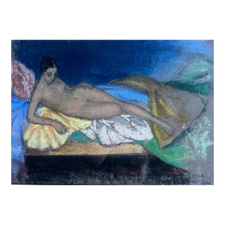 Pastel Nude by Raymond Scepter Boynton, 1920 For Sale