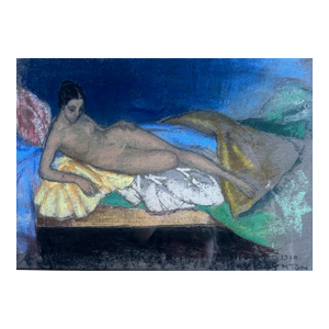Pastel Nude by Raymond Scepter Boynton, 1920