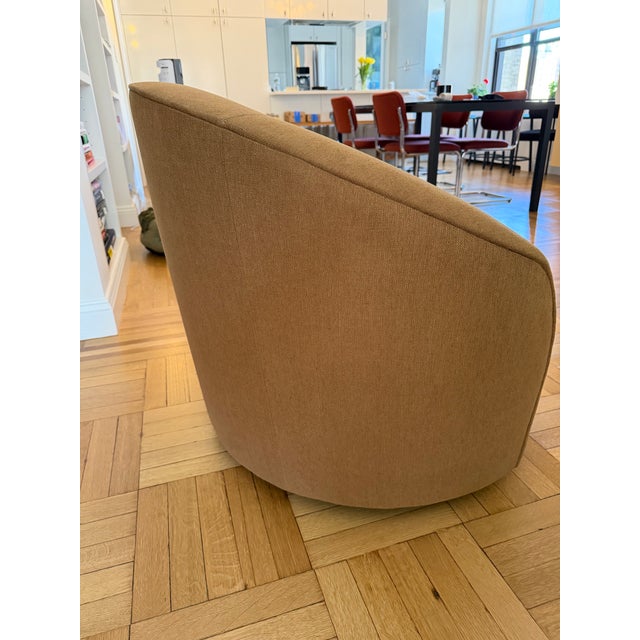 2020s Restoration Hardware Copenhagen Swivel Chair For Sale - Image 5 of 7
