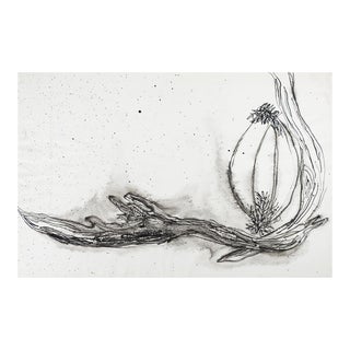 Mid 20th Century Pen and Ink Expressionist Driftwood Drawing For Sale