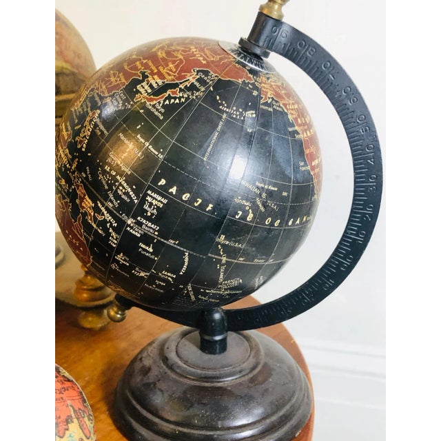 1980s Miniature World Globe Collection - Set of 6 For Sale - Image 4 of 10