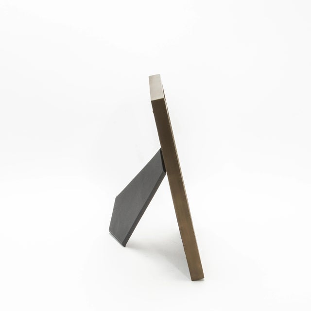 Picture Frame 8x10” in Black Shagreen With Brass Details by Kifu Paris