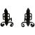 Modernist Wrought Iron Belt Andirons - A Pair For Sale - Image 13 of 13