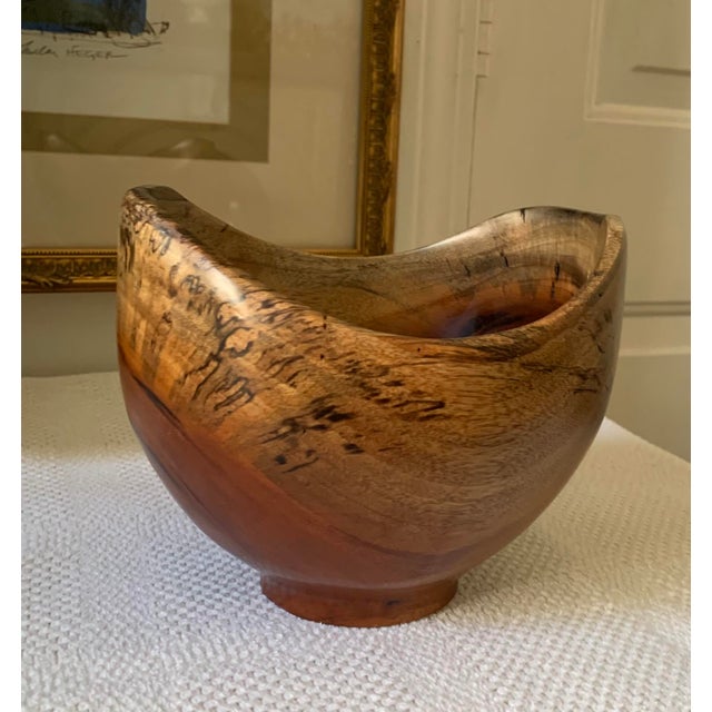 Chestnut Arturo Solano Exotic Wood Turned Bowl For Sale - Image 8 of 12