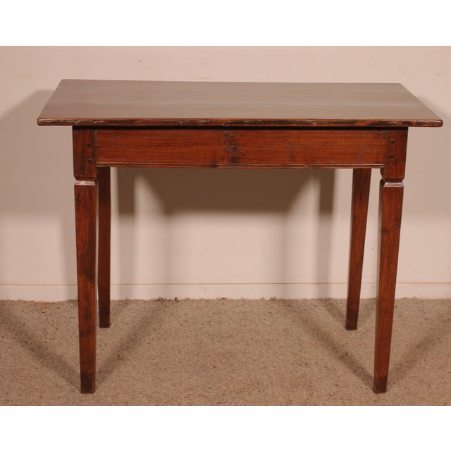 Tan Small Antique Louis XVI Desk For Sale - Image 8 of 12