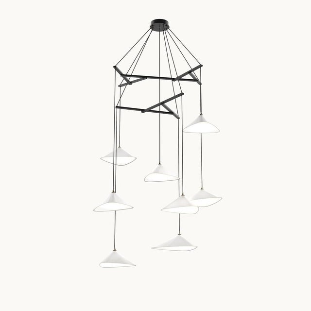 Emily V8 Group Hanging Lamp from Moss For Sale - Image 4 of 9