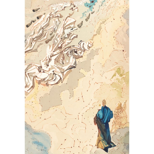 Abstract 1963 Dalí Divine Comedy Engraving Paradis Chant 20 "Constellation Des Esprits Bénis" (Constellation of Blessed Spirits) For Sale - Image 3 of 8