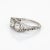 Vintage Art Deco Ring 1.25ct Double Diamond 18k White Gold Filigree Sz 6 Jewelry For Sale - Image 4 of 7