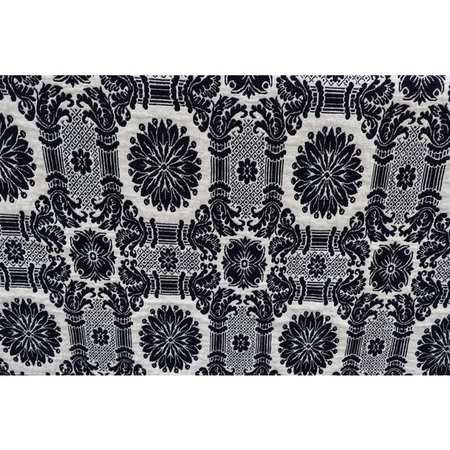 Antique American Reversible Jacquard Coverlet, Wool and Cotton, Dated 1848 For Sale - Image 13 of 16