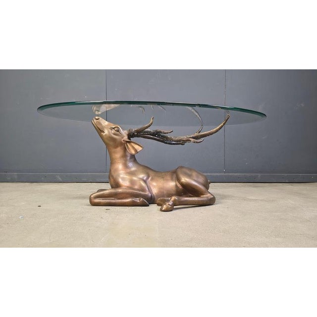 Brass Deer Coffee Table, 1970s For Sale - Image 9 of 13