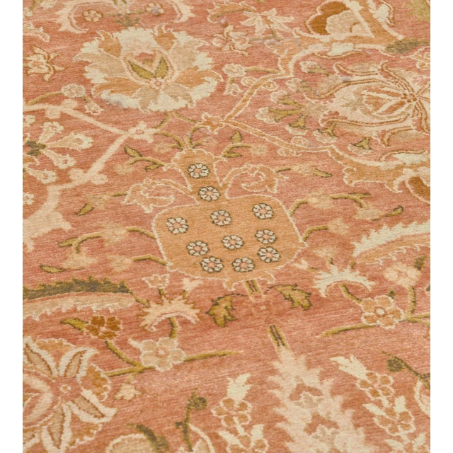 Persian Mansour Tabriz Rug - 8' X 10' For Sale - Image 3 of 12