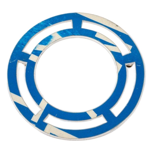 Boris Bally Recycled Street Sign Brooch, 2000 For Sale