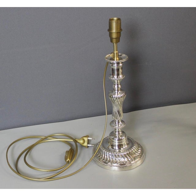 Silvered Bronze Lamps, 1830, Set of 2 For Sale - Image 3 of 14