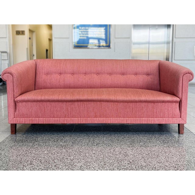 Carl Malmsten Swedish Modern Sofa in the Style of Carl Malmsten For Sale - Image 4 of 15