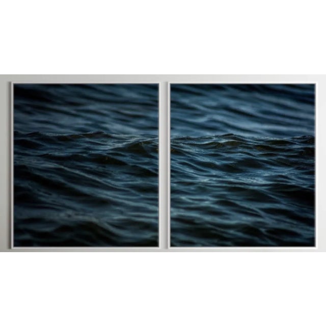 "Santorini Blue" by M. Blazevic Framed Photograph Diptych - A Pair For Sale - Image 13 of 13