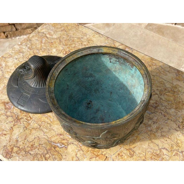 Napoleon III Bronze Canopic Vase For Sale - Image 12 of 13